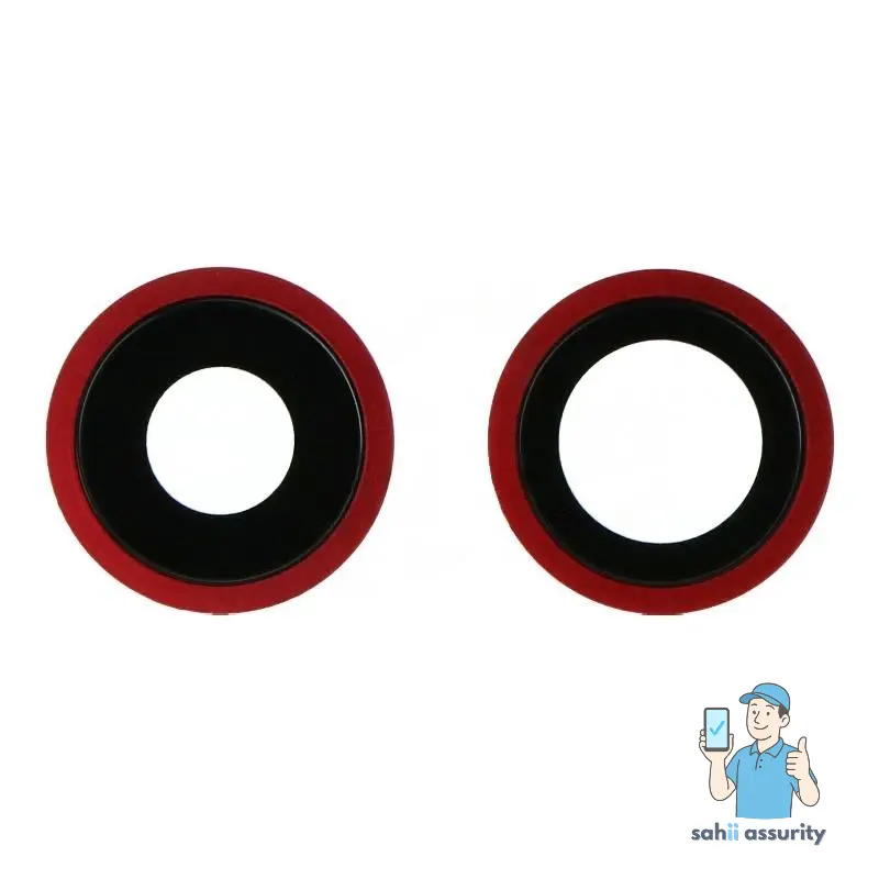 Camera Lens Glass with Frame for Apple iPhone 11 Red thumbnail